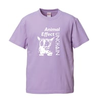 【UNCHAIN】Animal EffectTシャツ　（パープル）
