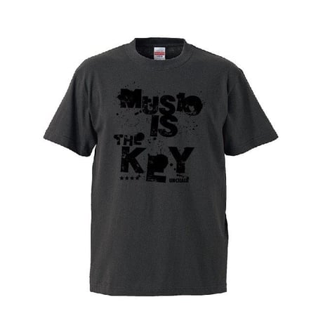 【UNCHAIN】"Music is the key"revival Tシャツ