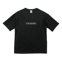 【UNCHAIN】ビッグシルエットロゴTシャツ（ブラック）