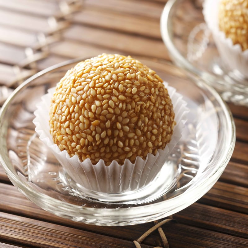 冷凍】ゴマ団子 6個入 | 海鮮中華 宮の森れんげ堂