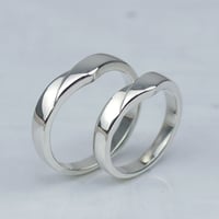 SILVER925製 Vラインリング／1本
