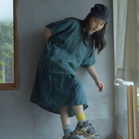 モジリTシャツ25｜近江麻ダブルガーゼ仕立て／天然｜F