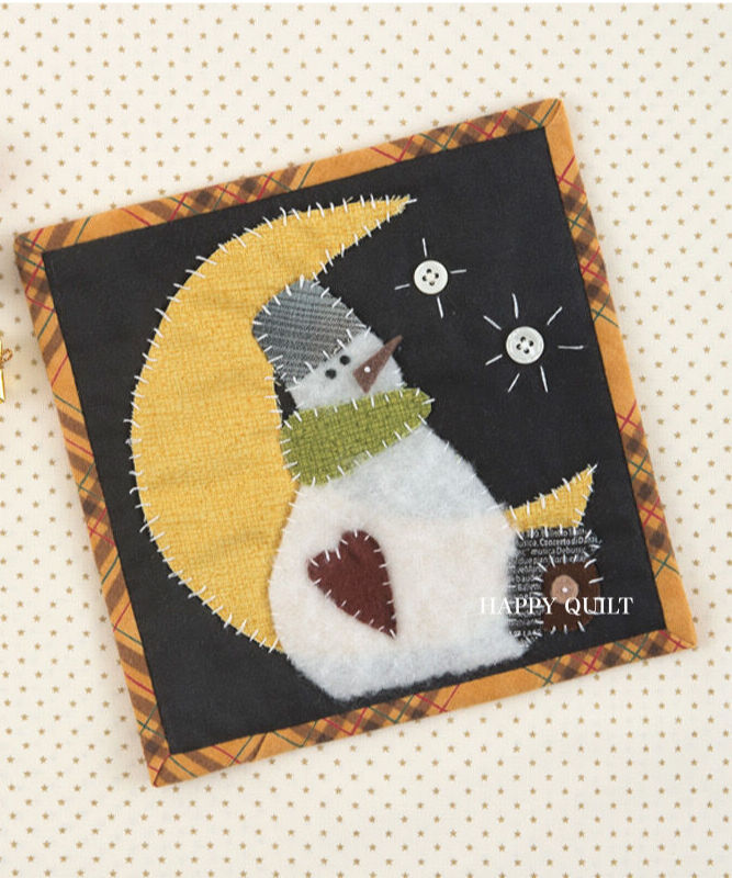 ❄スノーマン＆ワンちゃんサンタ2点おまとめタペストリー❄パッチワークハンドメイド ❄スノーマン＆ワンちゃんサンタ2点おまとめタペストリー❄パッチ