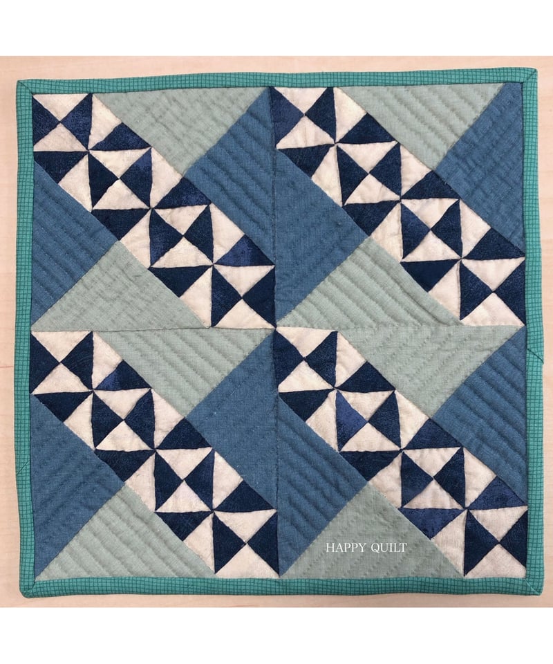 435.【キット】星降る小道ミニタペストリー青バージョン | 「ハッピー