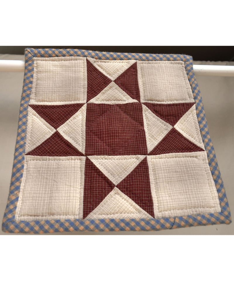 完全オリジナル！ ミシンキルトタペストリー Cotten&Steelスクエア 完全オリジナル！ ミシンキルトタペストリー Cotten&Steelスクエア