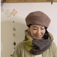 サニーサークルベレー帽　エンジヘリンボーン