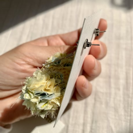 エコたましずくピアス　レモンイエロー