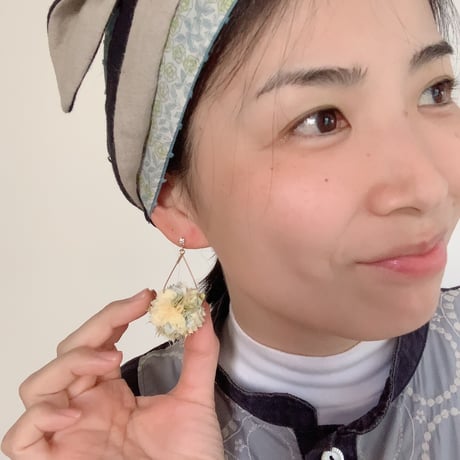 エコたましずくピアス　レモンイエロー