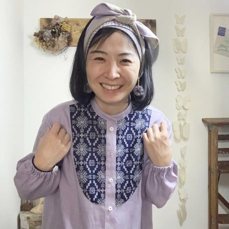 エコたましずくイヤリング　パープル