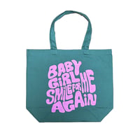 BABY GIRL Tote bag（leaf green）