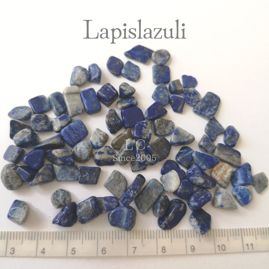 ⑮シェル さざれ ラピスラズリ 染色 ラピスラズリさざれの効果