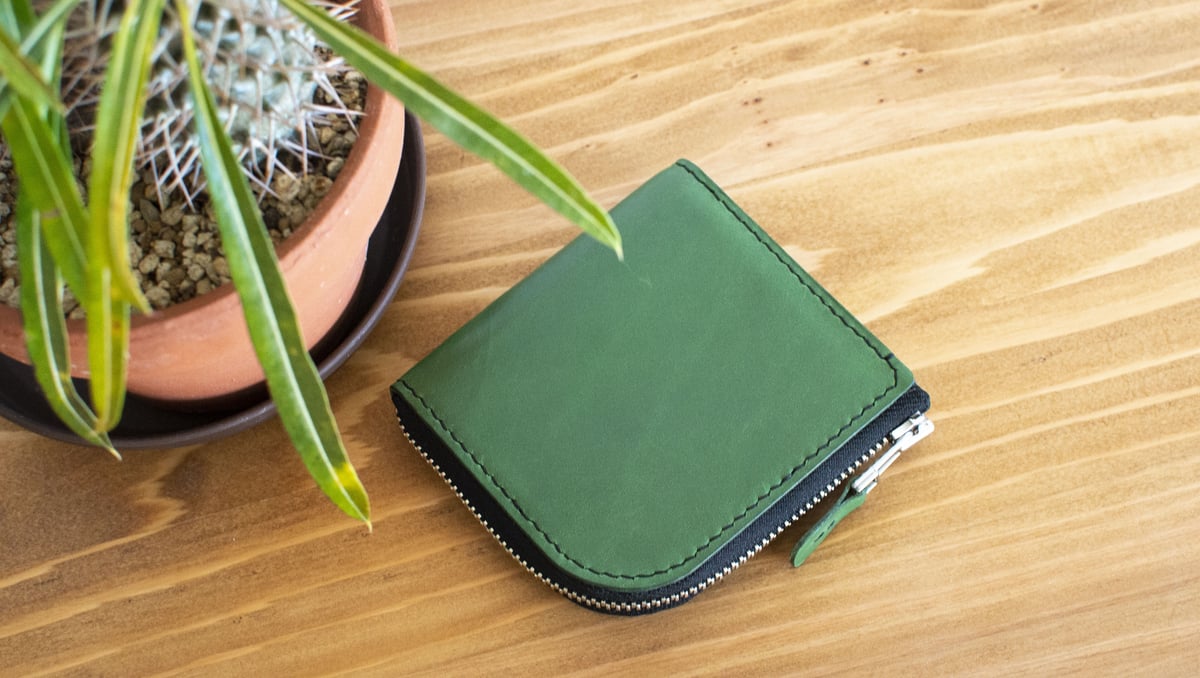MELON & CO. 本革ミニ財布 緑 MELON & CO. 本革ミニ財布 緑 MELON & CO. 本革ミニ財布 緑