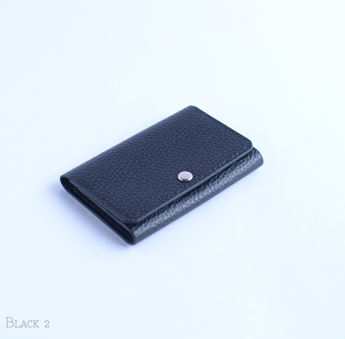 本革 カードケース シボ革 ブラック | KENCRAFT