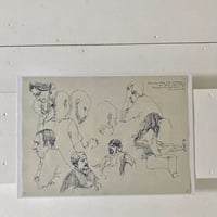 「クロッキー（薄グレー）」 Mariya Suzuki スケッチプリント
