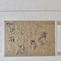 「クロッキー（薄茶）」 Mariya Suzuki スケッチプリント