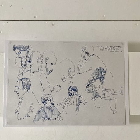 「クロッキー（つぶつぶグレー再生紙）」 Mariya Suzuki スケッチプリント