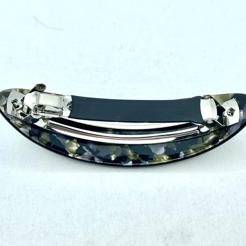 フランス製 マーブルバレッタ(L) レッド/グレー 73611-19-009 | MadamJ