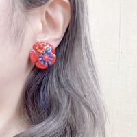 お花のイヤリング(イタリア製) 12791-04-903