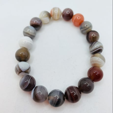 瑪瑙（めのう）のブレスレットAGATE (MENS) 　45361-05-099