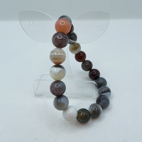 瑪瑙（めのう）のブレスレットAGATE (MENS) 　45361-05-099