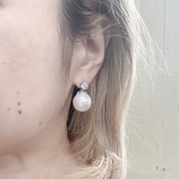 ゆれるパールピアス　15371-15-810