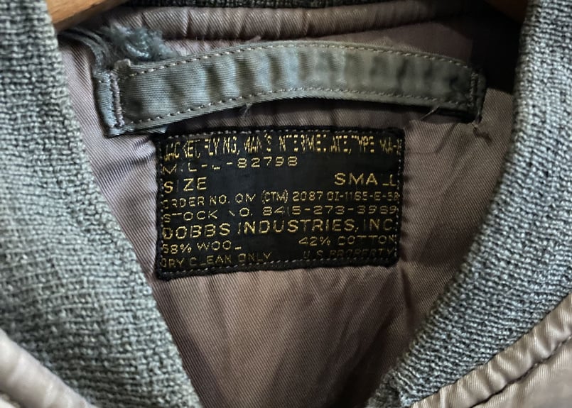 50s vintage ma-1 ヴィンテージ 初期 8279B | 旅する古着屋 docke