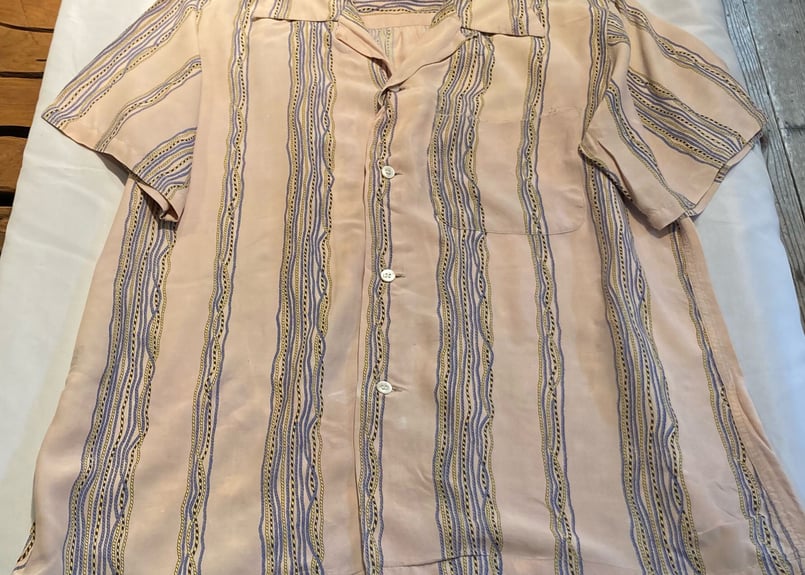 50svintage arrow ヴィンテージ レーヨン ボックスシャツ | 旅する古着