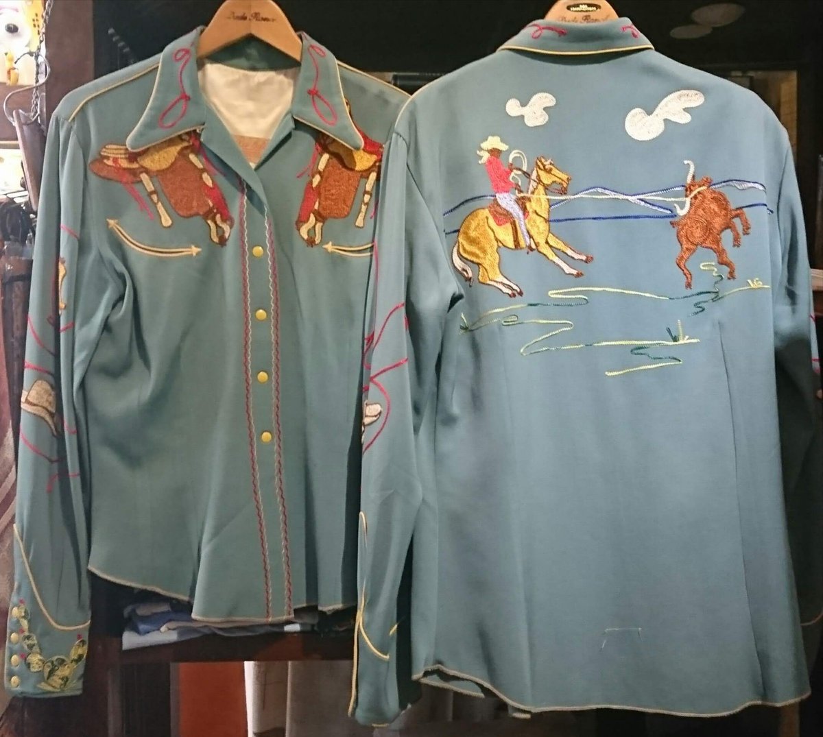 40s 50s vintage western shirt ヴィンテージ ウエスタン シャツ ...