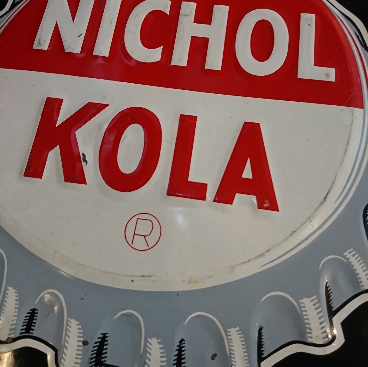 50s ヴィンテージ nichol kola ニコル コーラ ブリキ 看板 | 旅