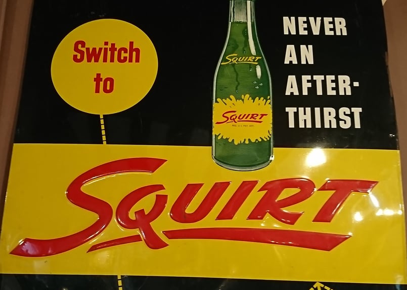 50s ヴィンテージ 看板 squirt | 旅する古着屋 dockeryfarm