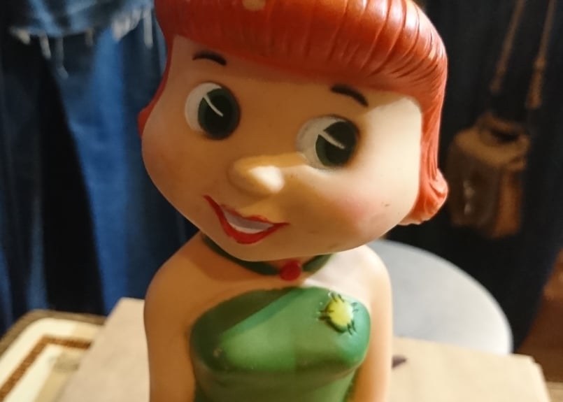 60s ヴィンテージ フリントストーン ウィルマ ソフビ フィギュア | 旅