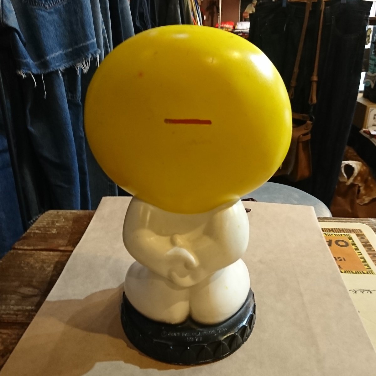 ビンテージ 70s USA スマイル 貯金箱 ミッドセンチュリー 希少 美品 ビンテージ 70s USA スマイル 貯金箱 ミッドセンチュリー 希少 美品