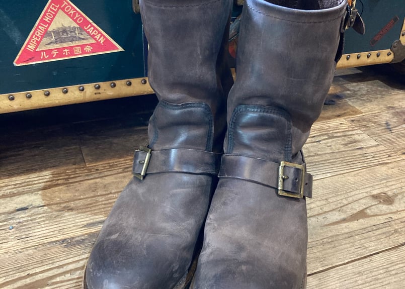 90年代　95，ホーキンス　焦げ茶エンジニアブーツ26.0cm ／レッドウイング 90年代 95，ホーキンス 焦げ茶エンジニアブーツ26.0cm ／レッド