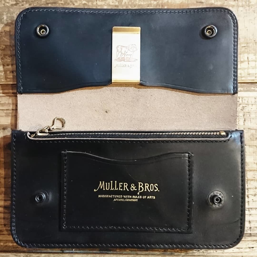 muller wallet ミュラー&ブロス ウォレット 財布 レザー | 旅する古着 