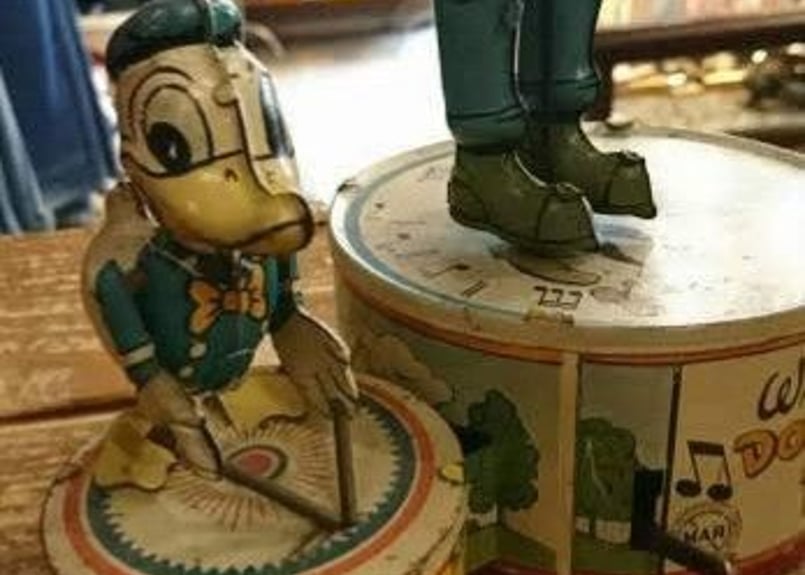 貴重品　ふりふりドナルドダック　昭和４０年代　箱付き　動作不可　美品 貴重品ふりふりドナルドダック昭和40年代箱付き動作不可美品