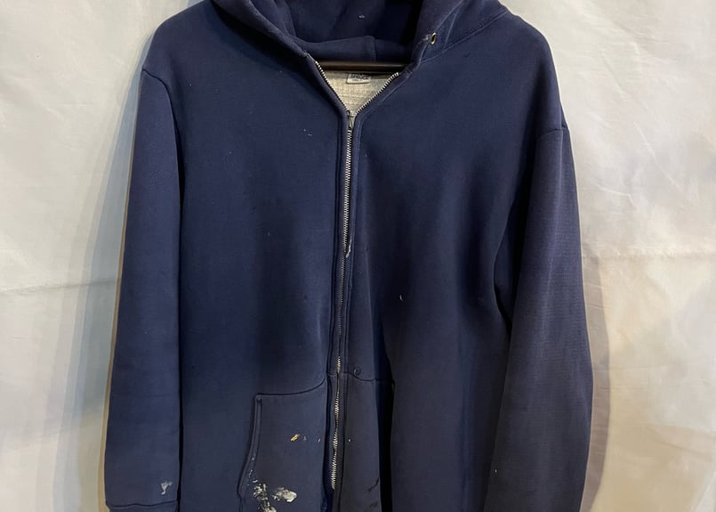 フルジップパーカー　ダブルフェイス　裏サーマル　棒タロン　50〜60s フェード ダブルフェイスジップアップパーカー(トップス)｜MACKINTOSH LONDON