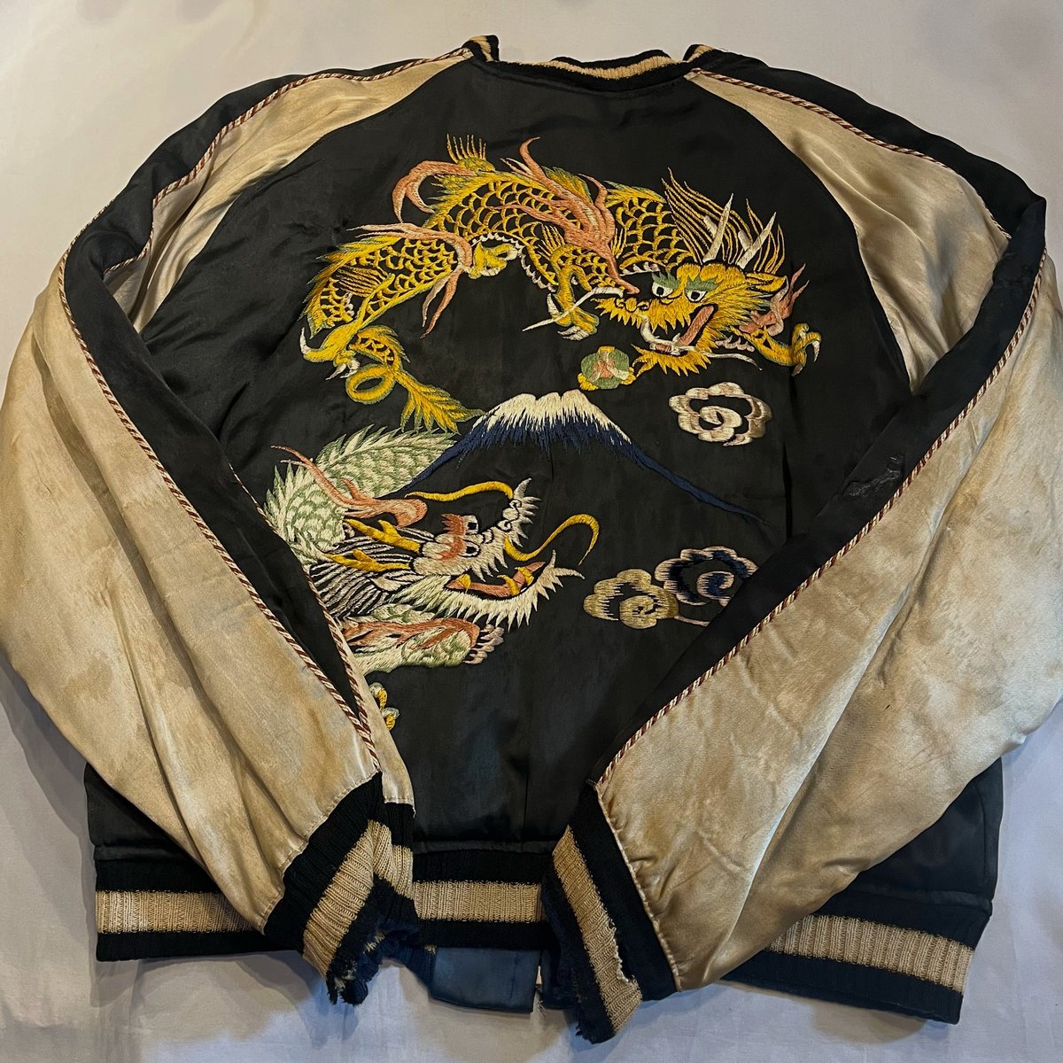50s satin souvenir jacket ヴィンテージ　スカジャン 50s satin souvenir jacket ヴィンテージ スカジャン
