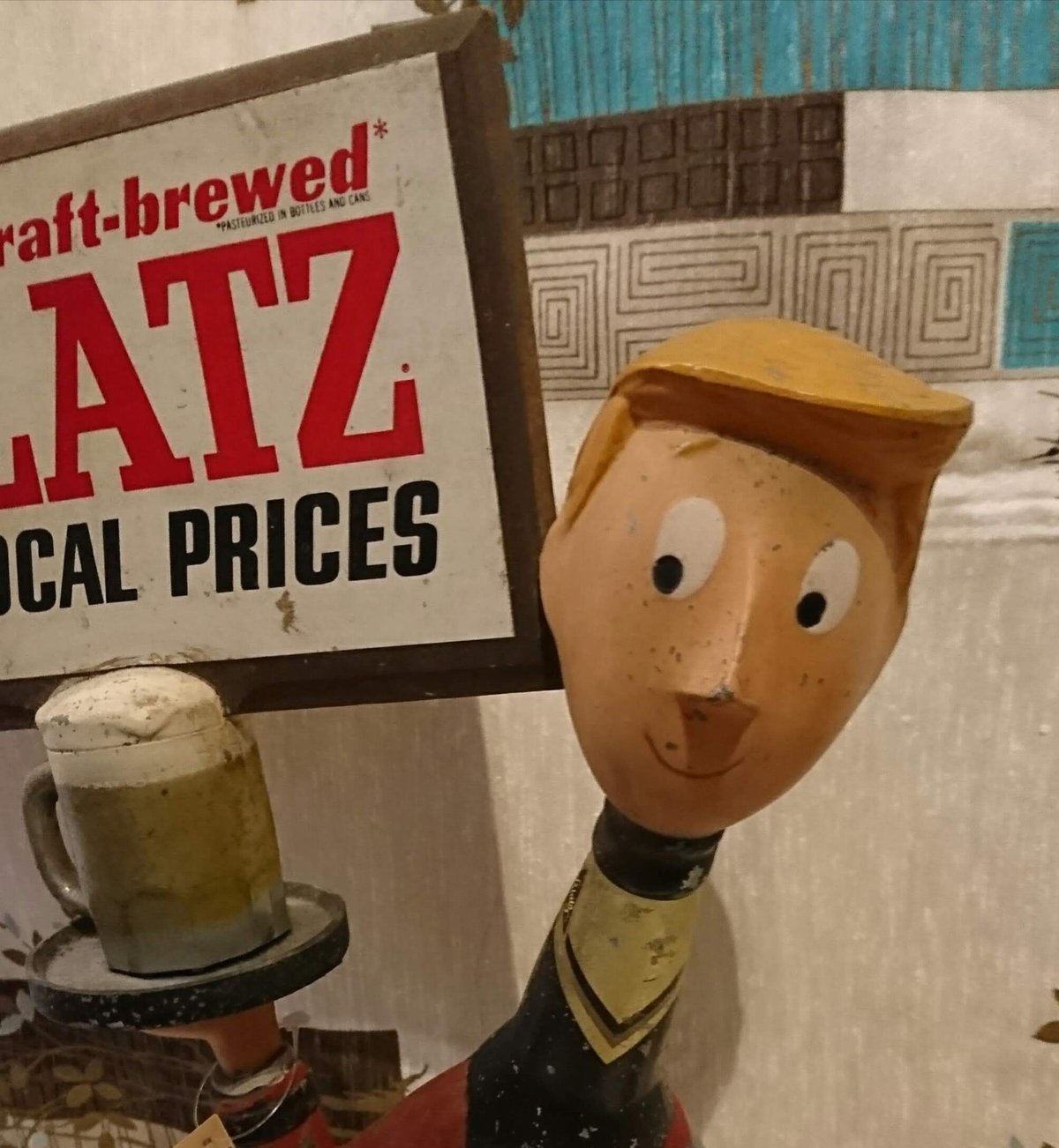 珍品USA1950年代BLATZブラッツビール企業キャラクター◆存在感カンキャラ 珍品USA1950年代BLATZブラッツビール企業キャラクター◇存在感