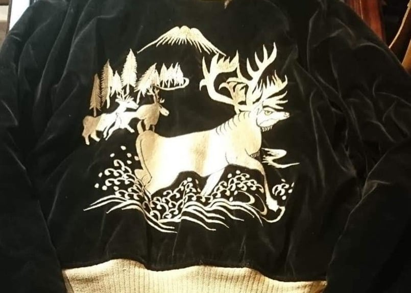 [スペシャル/アラスカ/vintage/50s〜/L相当] アラスカジャン ⭐︎ 50s Alaska souvenir jacket ⭐︎ ( DEAD STOCK