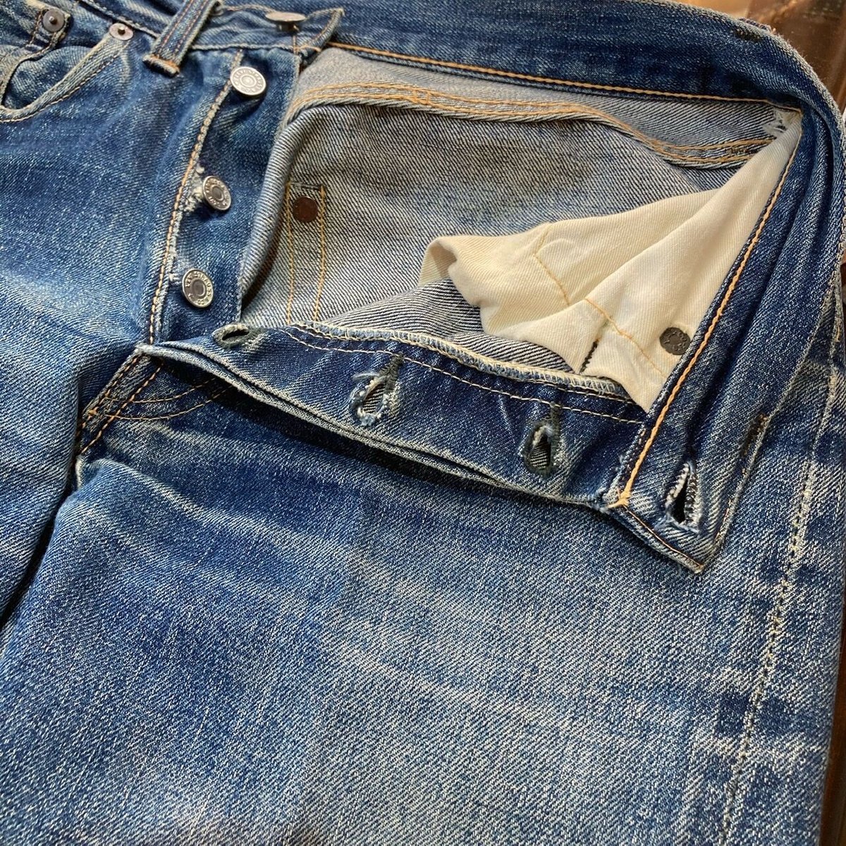 リーバイス 503 B xx levis レザーパッチ 501 革 | 旅する古着屋 dock