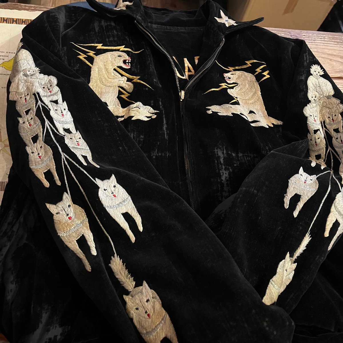 50s vintage souvenir jacket Alaska ヴィンテージ アラスカ