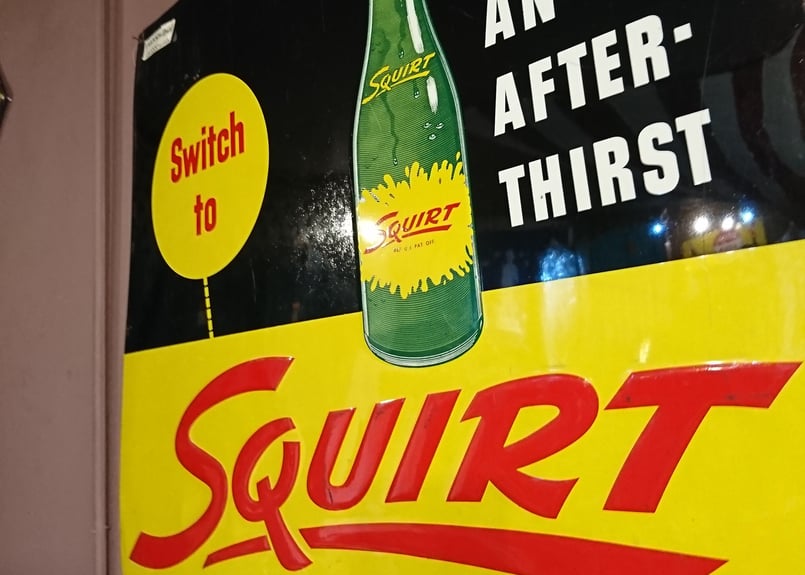 スプートニック ５０年代 オリジナル ビンテージ 50s ヴィンテージ 看板 squirt | 旅する古着屋 dockeryfarm