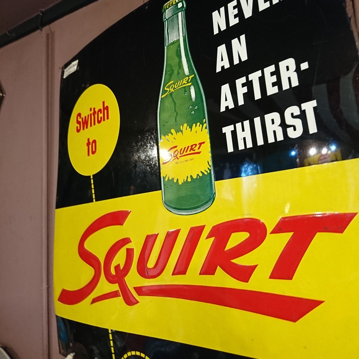 xoooxサイン　プレート　SQUIRT店頭　看板　シャビー　アメリカレア xoooxサイン プレート SQUIRT店頭 看板 シャビー アメリカレア
