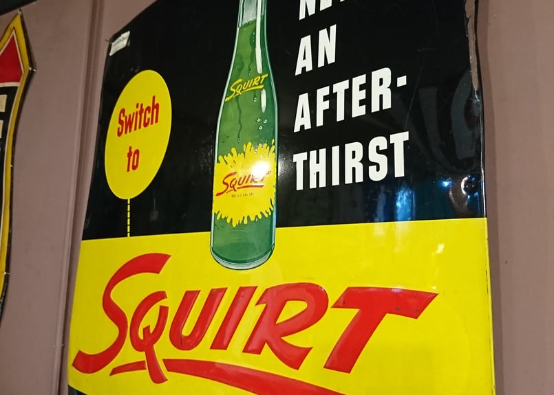 50s ヴィンテージ 看板 squirt | 旅する古着屋 dockeryfarm