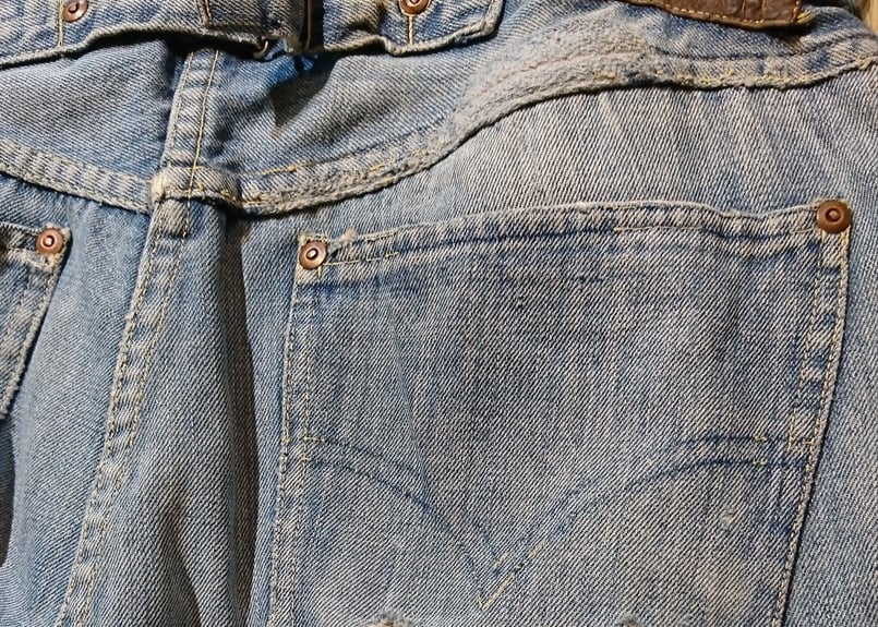 W36 FOREMOST ヴィンテージデニム 50s オリジナル フォアモスト 50's FOREMOST 5PK デニムパンツ 真紺PT-194｜VINTAGE