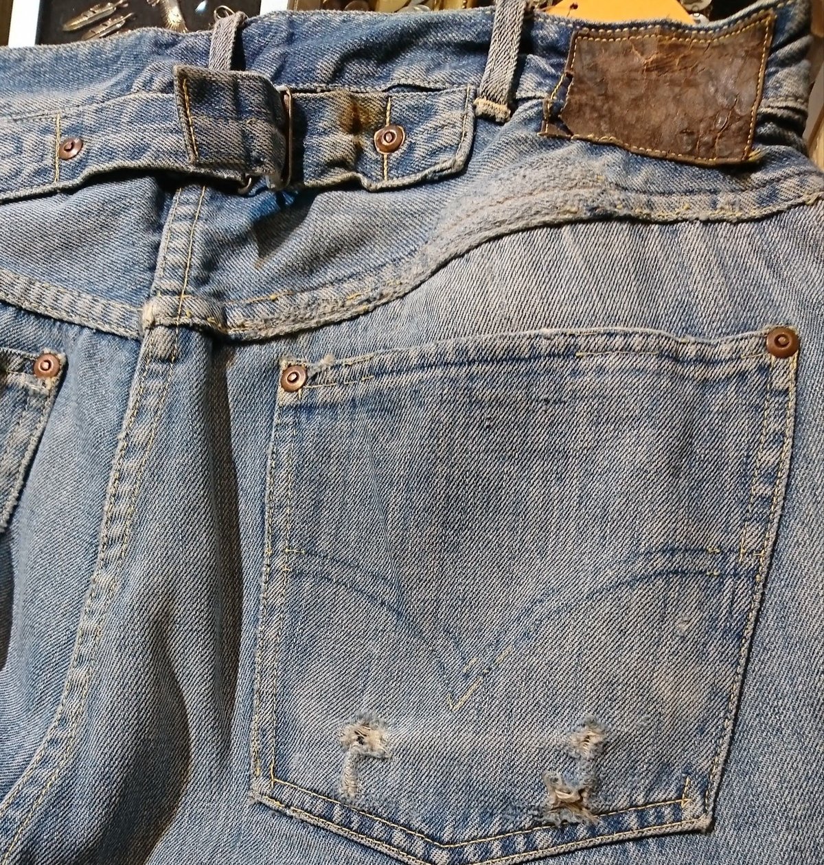W36 FOREMOST ヴィンテージデニム 50s オリジナル フォアモスト 30s vintage FOREMOST denim pants ヴィンテージ フォアモスト