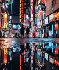【Print】Kabukicho Reflection 【A3・Signed】