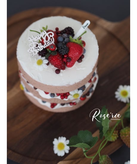 Whip ClayCakeLesson：Strawberry naked Cake！【レッスンキット・動画】★☆☆