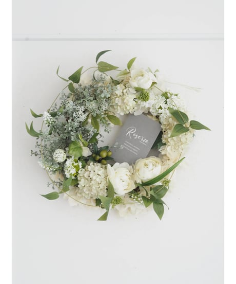 White×Green Wreath【レッスンキット】★☆☆