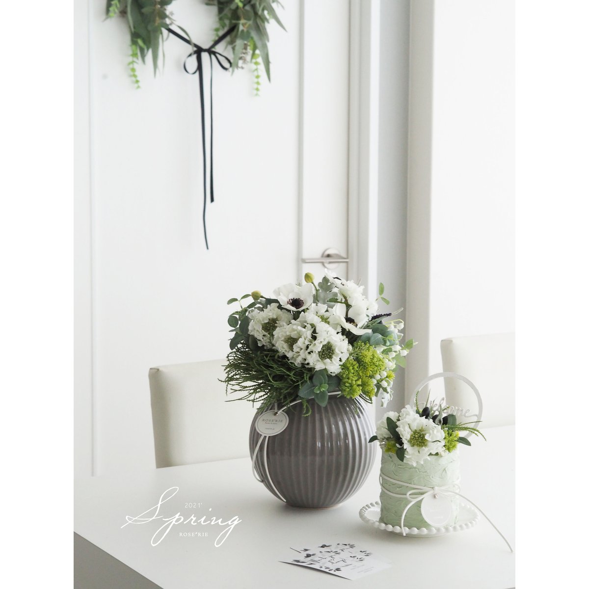 新品タグ付＊rosymonster meringue flower セット ◯秋限定「金木犀」 | シュト flower art glass